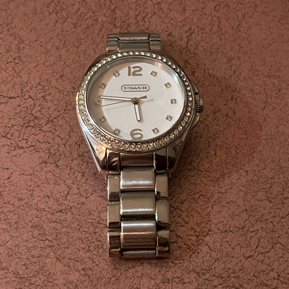 Coach silver watch
